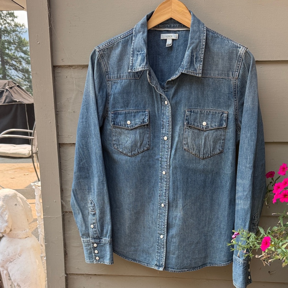 J. Crew Light Blue Denim Shirt